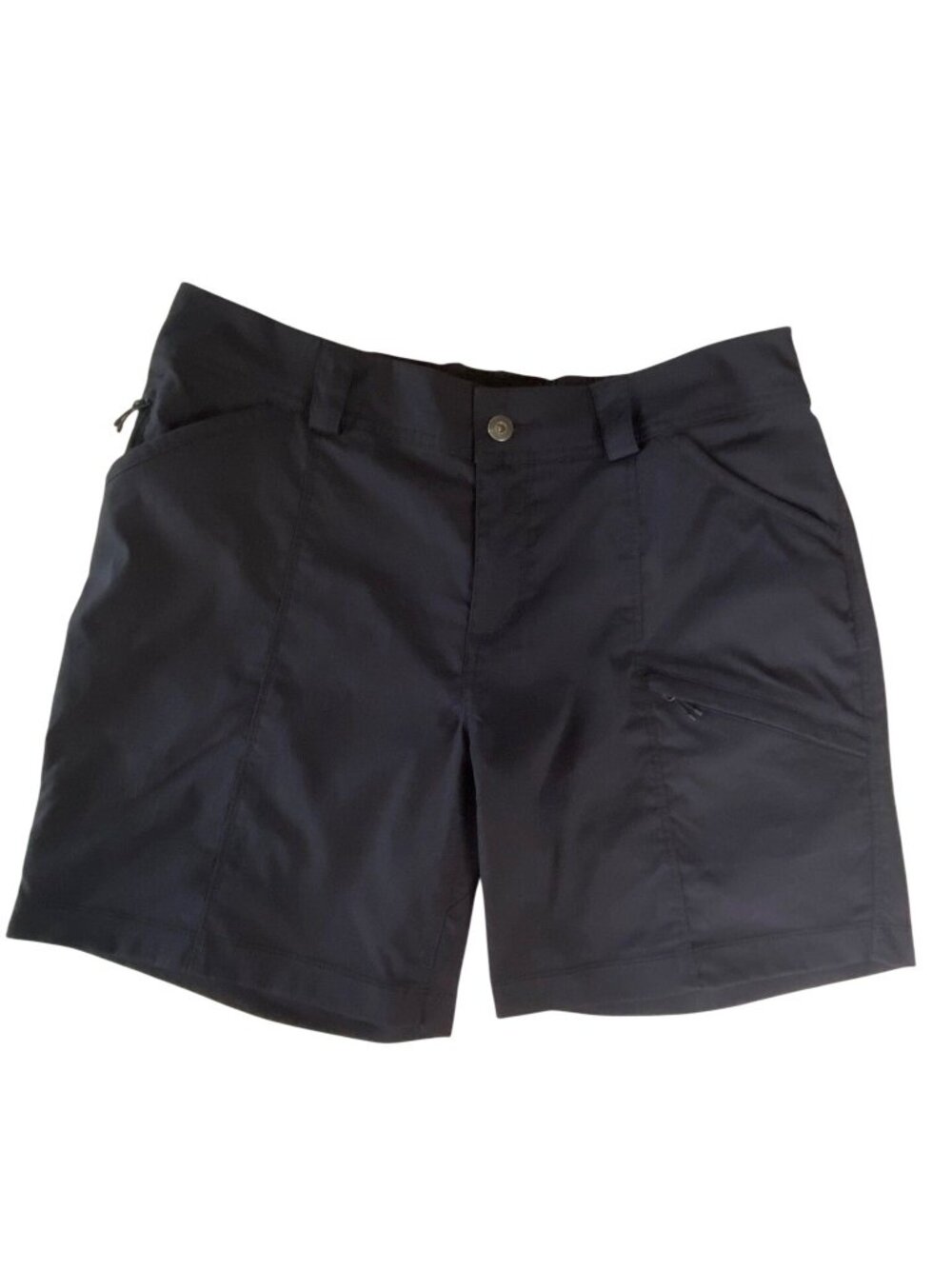 Duluth Dry on the Fly Women's hiking shorts 12 Black cargo pockets outdoors camp